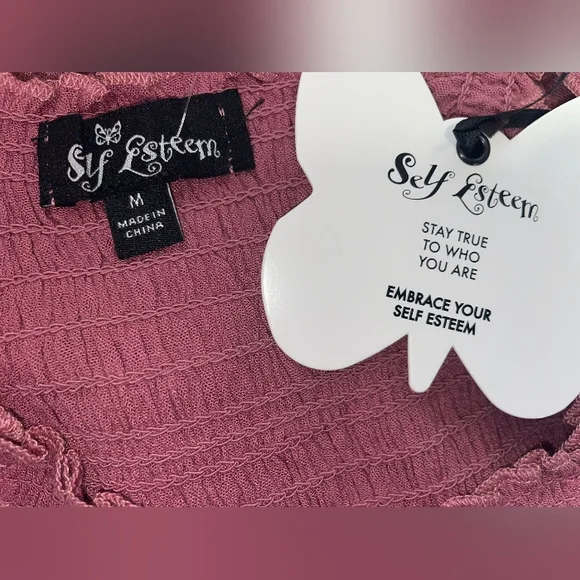 NWT SELF ESTEEM TOP SLEEVELESS SIZE M - Picture 2 of 7